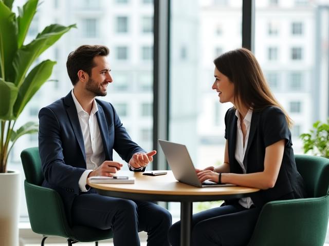 Daniel Mercer working through a career narrative session with a client